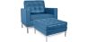 Fauteuil Design avec Repose-Pieds - Revêtement en Similicuir - Konel image 9
