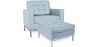 Fauteuil Design avec Repose-Pieds - Revêtement en Similicuir - Konel image 9