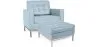 Fauteuil Design avec Repose-Pieds - Revêtement en Similicuir - Konel image 9