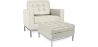 Fauteuil Design avec Repose-Pieds - Revêtement en Similicuir - Konel image 9