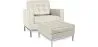 Fauteuil Design avec Repose-Pieds - Revêtement en Similicuir - Konel image 9