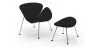 Fauteuil Design avec Repose-Pieds - Revêtement en Cuir - Chunk image 9