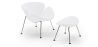 Fauteuil Design avec Repose-Pieds - Revêtement en Cuir - Chunk image 9