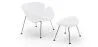 Fauteuil Design avec Repose-Pieds - Revêtement en Cuir - Chunk image 9