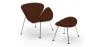 Fauteuil Design avec Repose-Pieds - Revêtement en Cuir - Chunk image 9