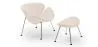Fauteuil Design avec Repose-Pieds - Revêtement en Cuir - Chunk image 9