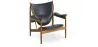 Fauteuil Design avec Accoudoirs - Bois et Cuir - Captain image 9