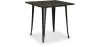 Table à manger carrée - Design industriel - Bois et métal - Stylix image 9