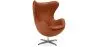 Fauteuil avec accoudoirs - Revêtement en cuir - Design en forme d'œuf - Brave image 9