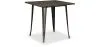 Table à manger carrée - Design industriel - Bois et métal - Stylix image 9