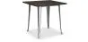 Table à manger carrée - Design industriel - Bois et métal - Stylix image 9