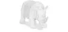  Figurine Décorative Rhinocéros - Blanc Mat - Rhyn image 9