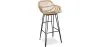 Tabouret de bar en rotin avec accoudoirs - Style Boho Bali - 75cm - Many image 9