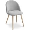 Chaise de salle à manger - Tapissée en tissu - Style scandinave - Evelyne image 9