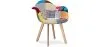 Chaise de Salle à Manger avec Accoudoirs - Revêtement Patchwork -  Pixi image 9