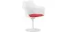 Chaise de salle à manger avec accoudoirs - Chaise pivotante blanche -Tulipan image 9