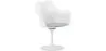 Chaise de salle à manger avec accoudoirs - Chaise pivotante blanche -Tulipan image 9