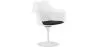 Chaise de salle à manger avec accoudoirs - Chaise pivotante blanche -Tulipan image 9