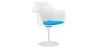 Chaise de salle à manger avec accoudoirs - Chaise pivotante blanche -Tulipan image 9