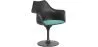 Chaise de salle à manger avec accoudoirs - Chaise pivotante noire - Tulipan image 9