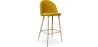 Tabouret tapissé en tissu - design scandinave - 76cm - Evelyne image 9
