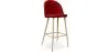 Tabouret tapissé en tissu - design scandinave - 76cm - Evelyne image 9