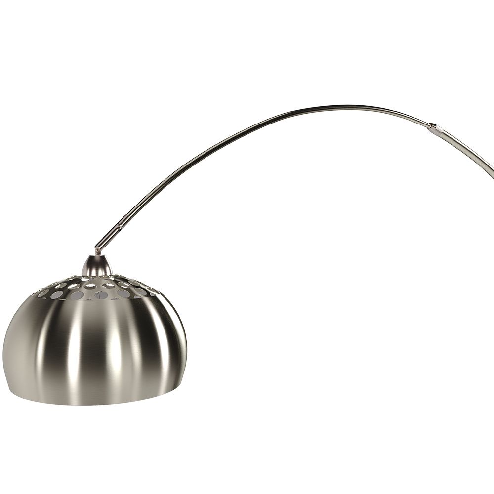 Lampadaire En Acier Et Base En Marbre Noir 127 Cm Grasil - AYTM