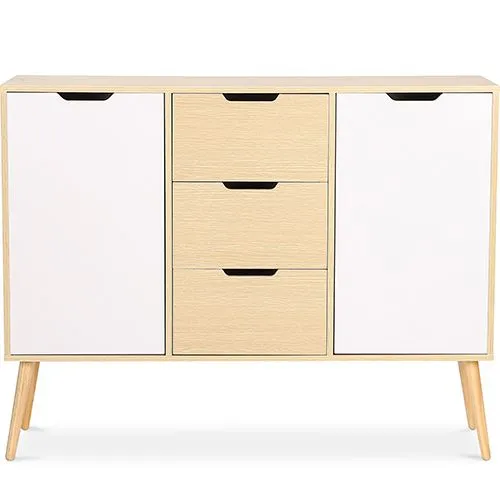 Buffet en Bois - Design Scandinave - 3 tiroirs - Roger image 8