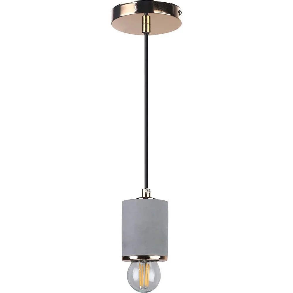 Lampe de plafond - Lampe suspendue - Métal et béton - Felippo image 8