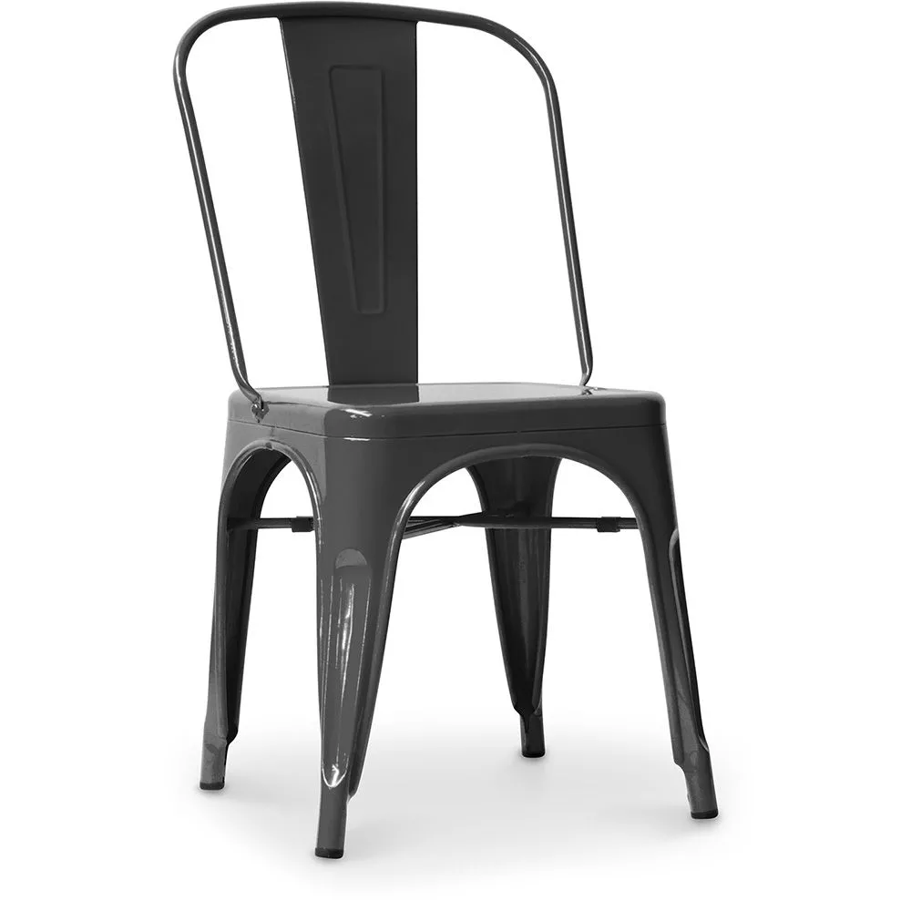 Chaise de salle à manger en acier - Design industriel - Nouvelle édition - Stylix image 8