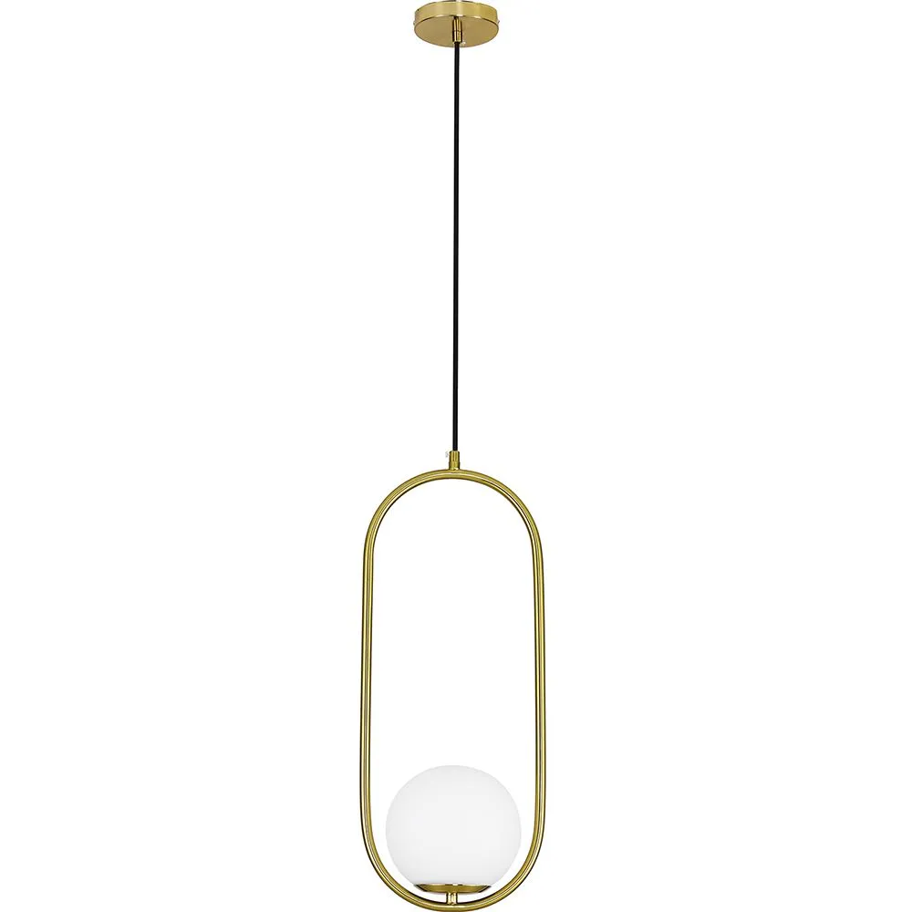 Lampe de plafond globe - Suspension dorée - Ruby image 8