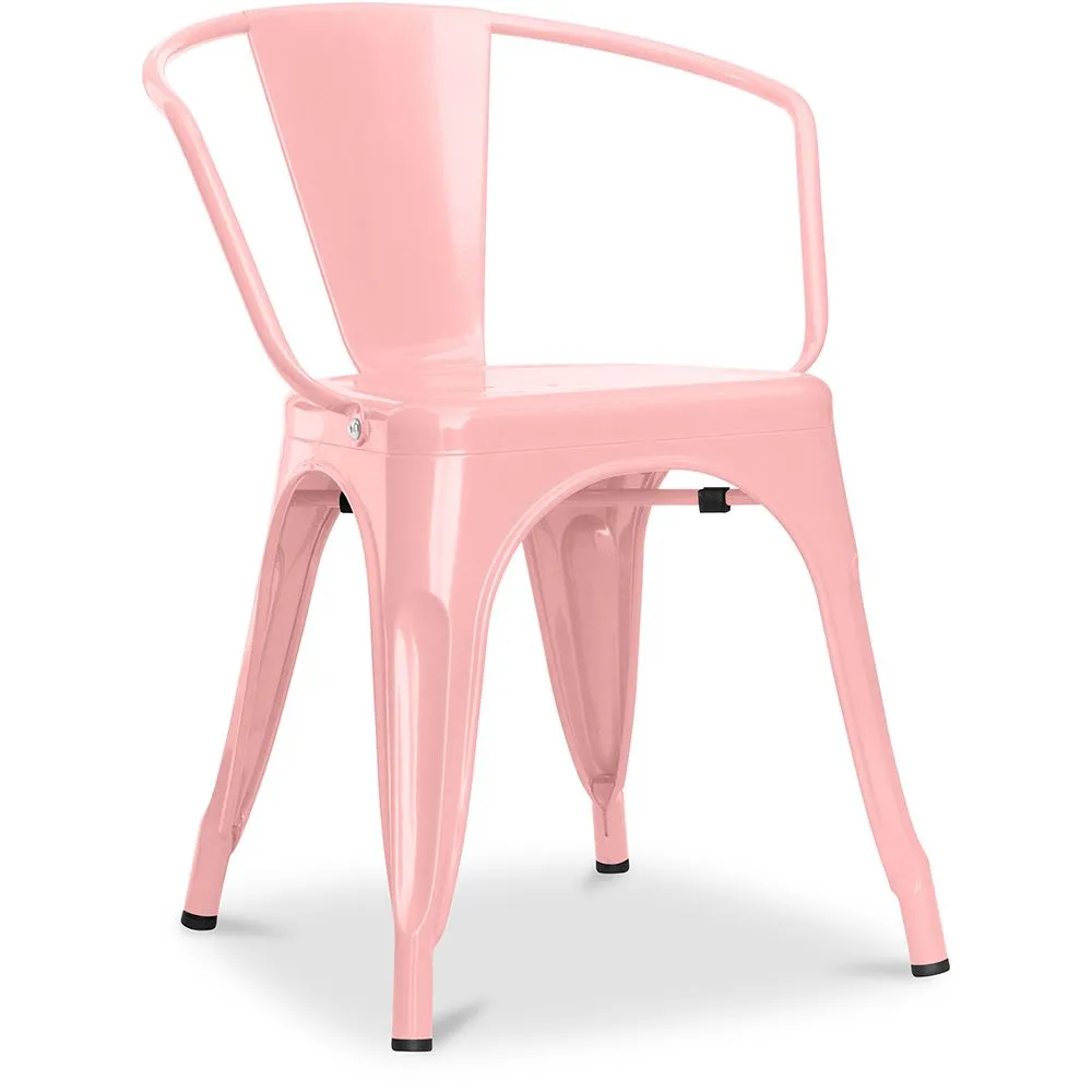 Chaise de salle à manger avec accoudoirs - Acier - Nouvelle édition - Stylix image 8