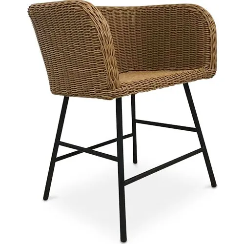 Chaise de salle à manger en rotin - Boho Bali Design - Ishita image 8