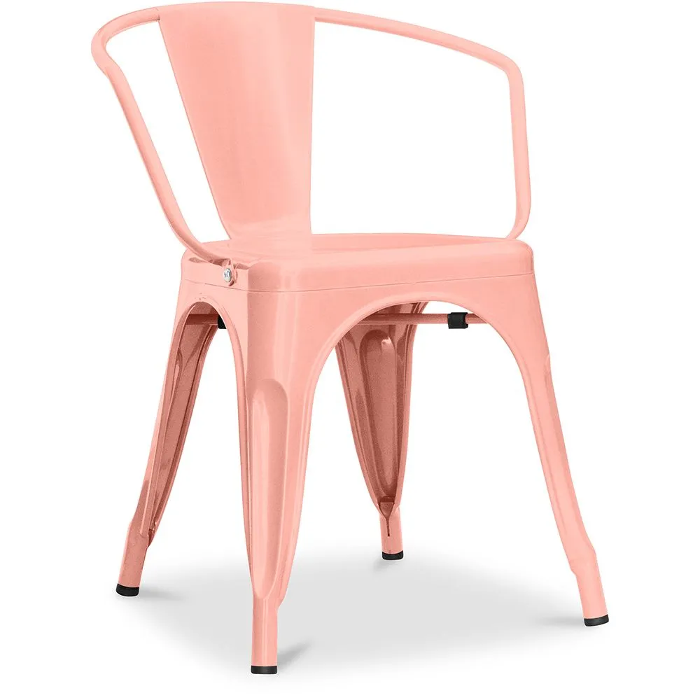 Chaise de salle à manger avec accoudoirs - Acier - Nouvelle édition - Stylix image 8