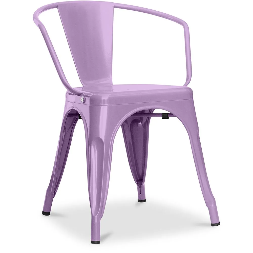 Chaise de salle à manger avec accoudoirs - Acier - Nouvelle édition - Stylix image 8