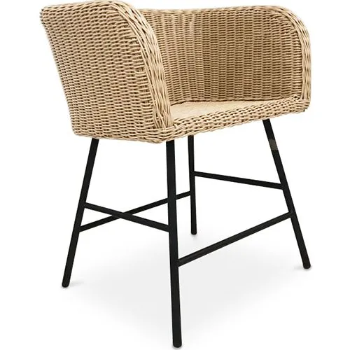 Chaise de salle à manger en rotin - Boho Bali Design - Ishita image 8