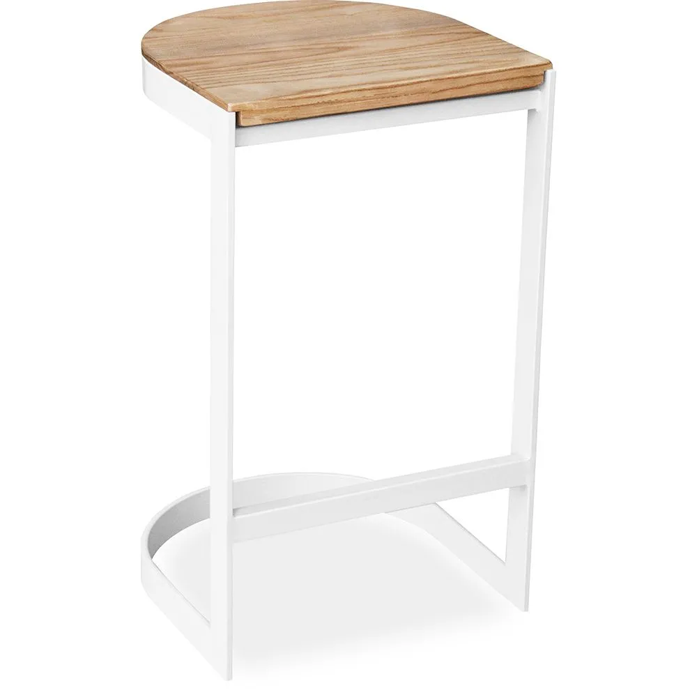 Tabouret Design Industriel - Bois et Métal - 60cm - Lia image 8
