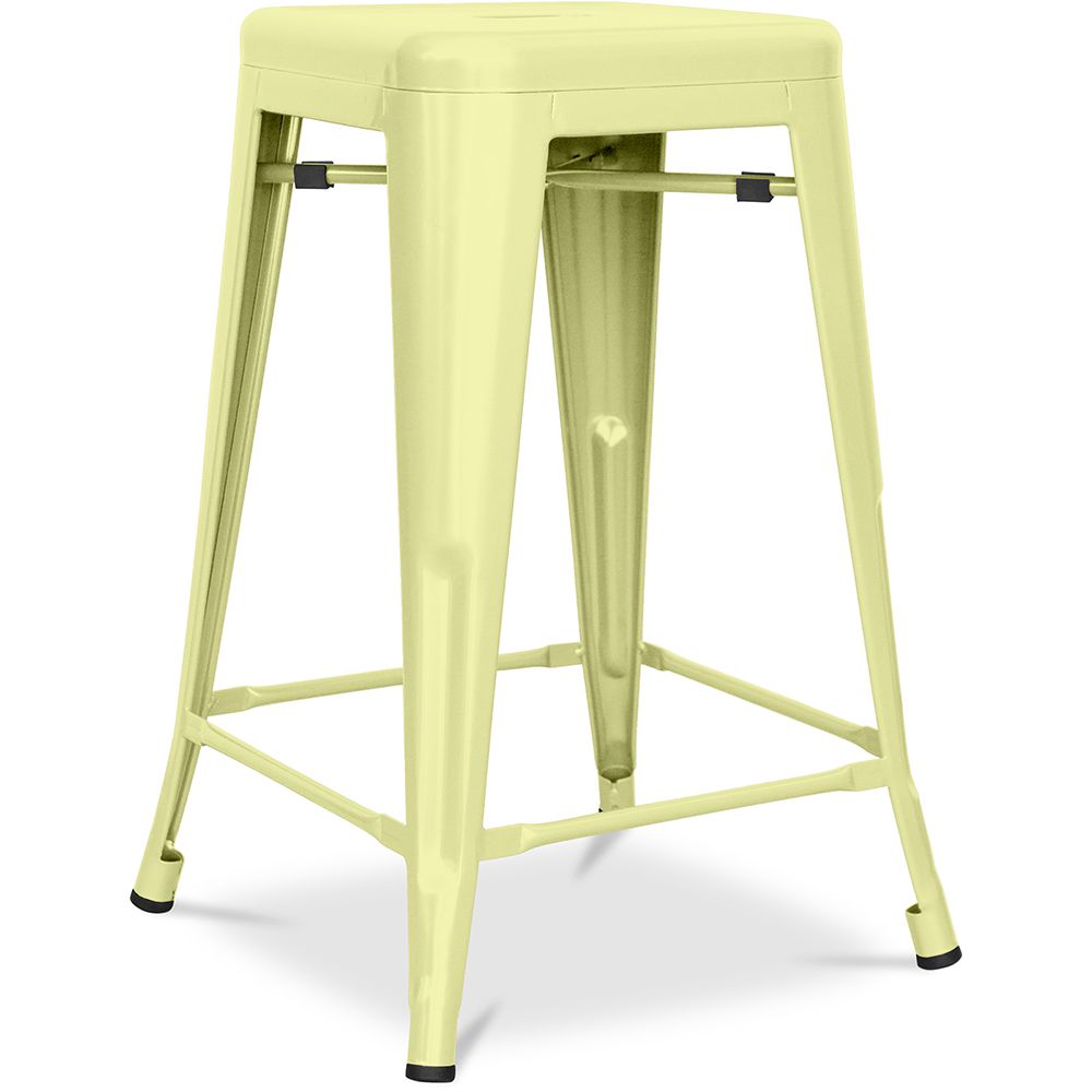 Tabouret de bar design industriel - acier mat - 60cm - Stylix image 8