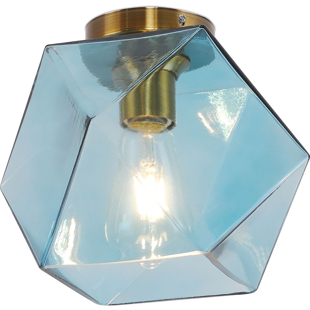 Lampe de plafond en cristal - Monture encastrée design rétro - Avo image 8