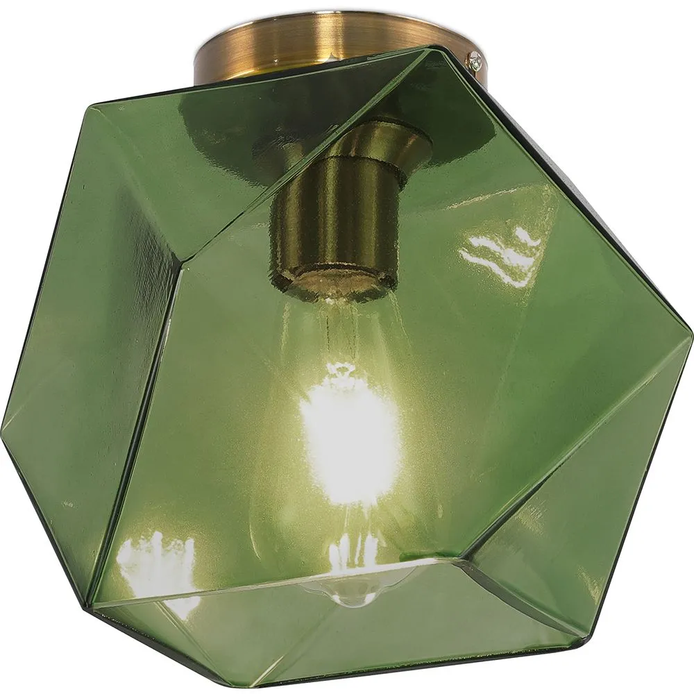 Lampe de plafond en cristal - Monture encastrée design rétro - Avo image 8