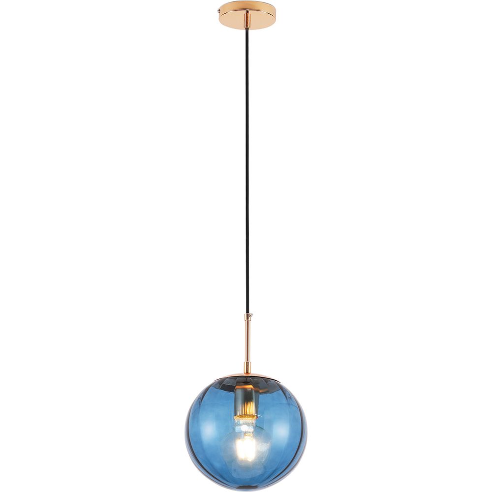 Lampe de plafond rétro - Suspension en boule colorée - Rumi image 8
