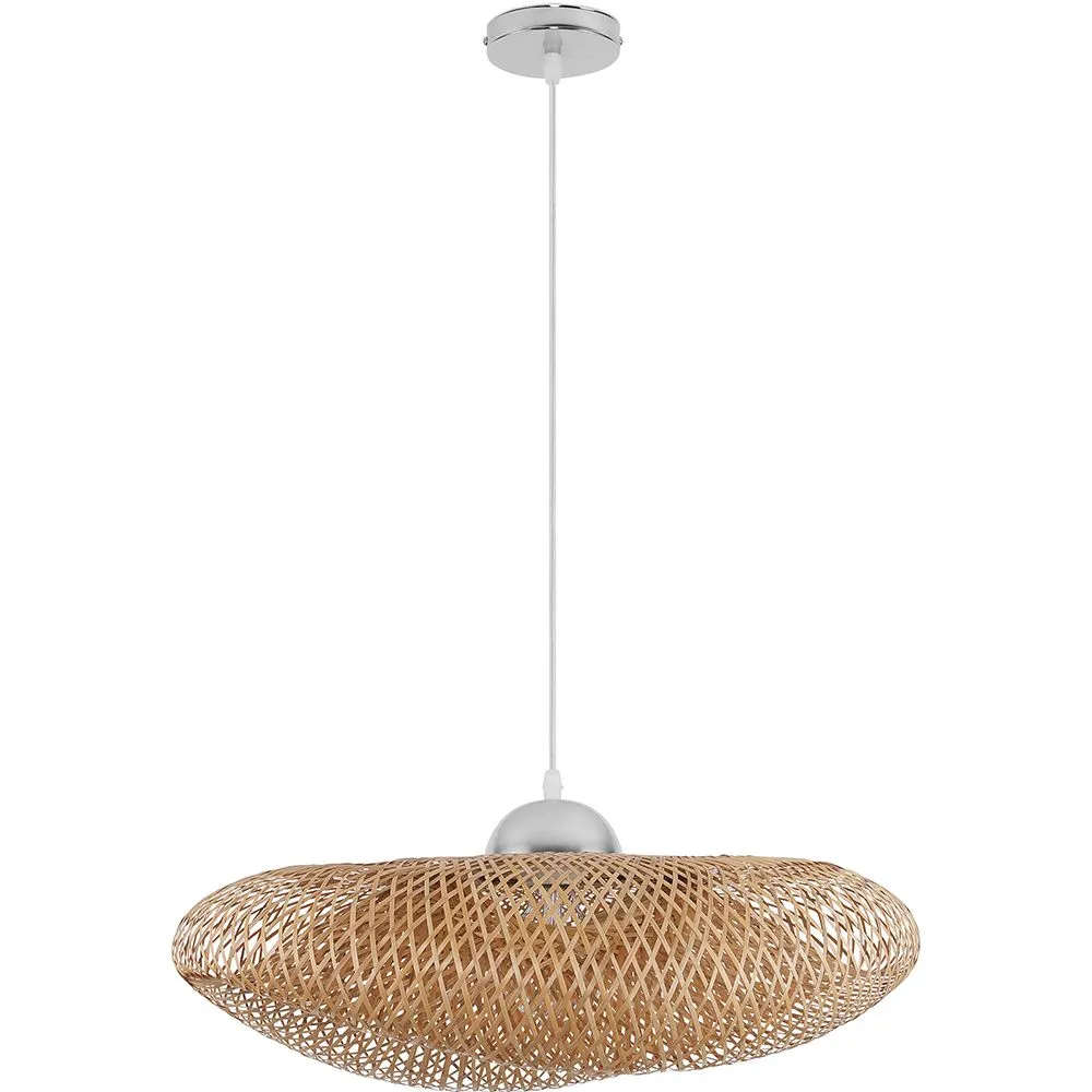 Lampe de plafond en bambou - Lampe suspendue au stile Boho Bali - Sam image 8