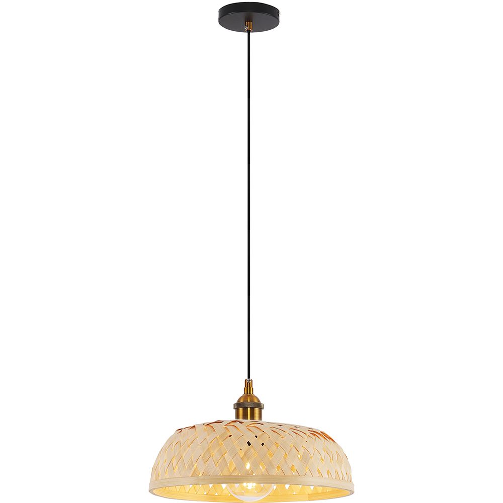 Lampe de plafond en bambou - Lampe suspendue de stile Boho Bali - Atria image 8