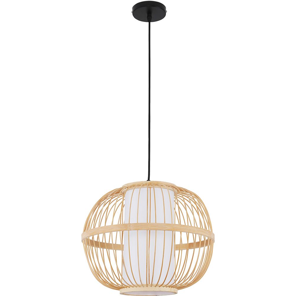 Lampe de plafond en bambou - Lampe suspendue de stile Boho Bali - Kaula image 8