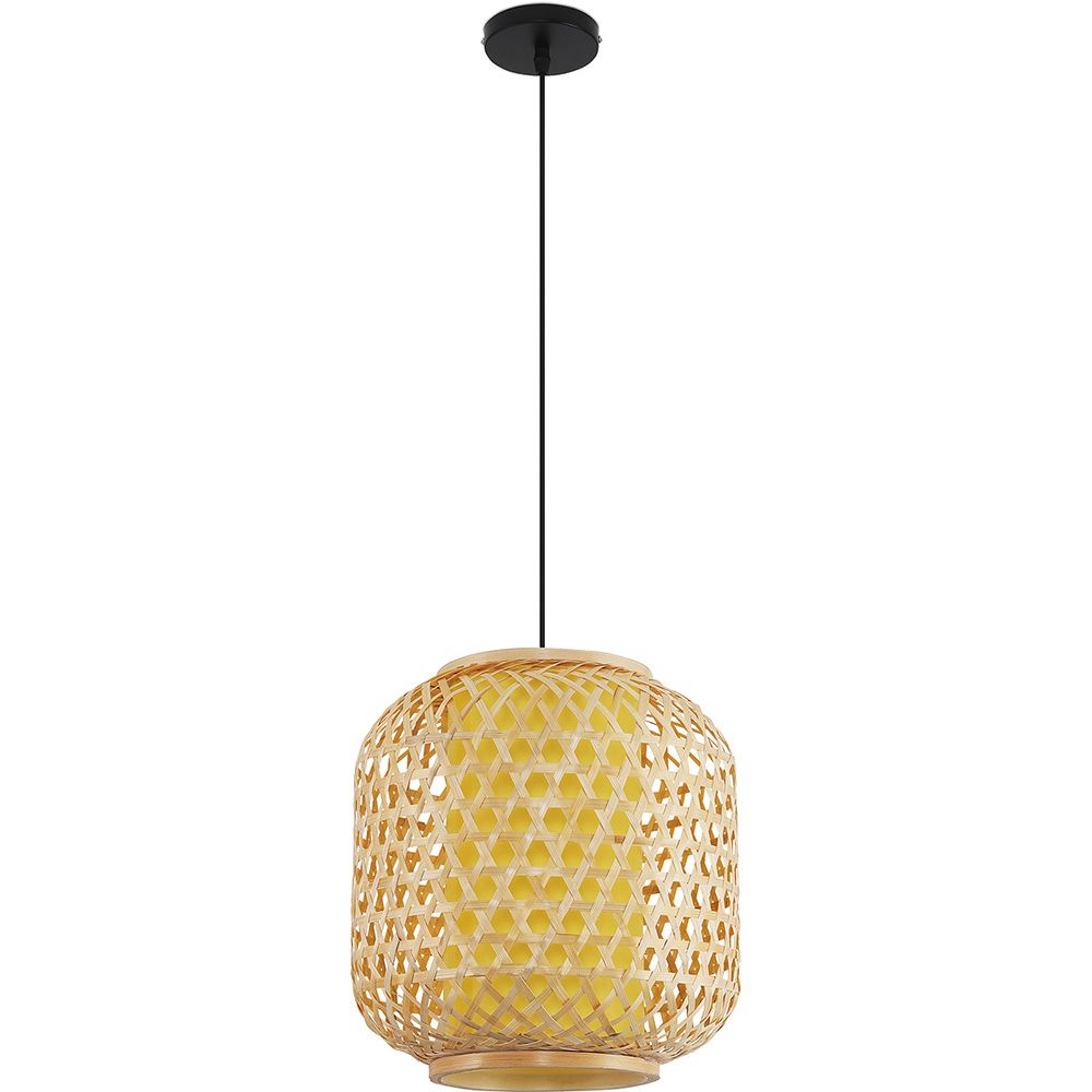 Lampe de plafond en bambou - Lampe suspendue de style Boho Bali - Ubon image 8
