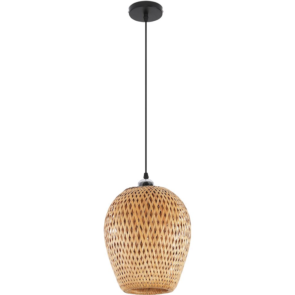 Lampe de plafond en bambou - Lampe suspendue au stile Boho Bali - Gina image 8