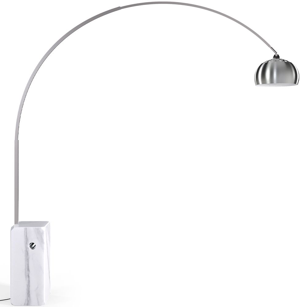 Lampadaire avec Base en Marbre - Lampe de Salon - Bow image 8