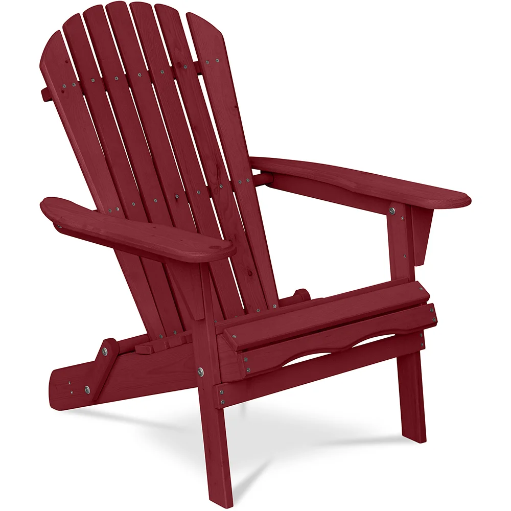Chaise d'extérieur en bois avec accoudoirs - Chaise de jardin Adirondack - Adirondack image 8