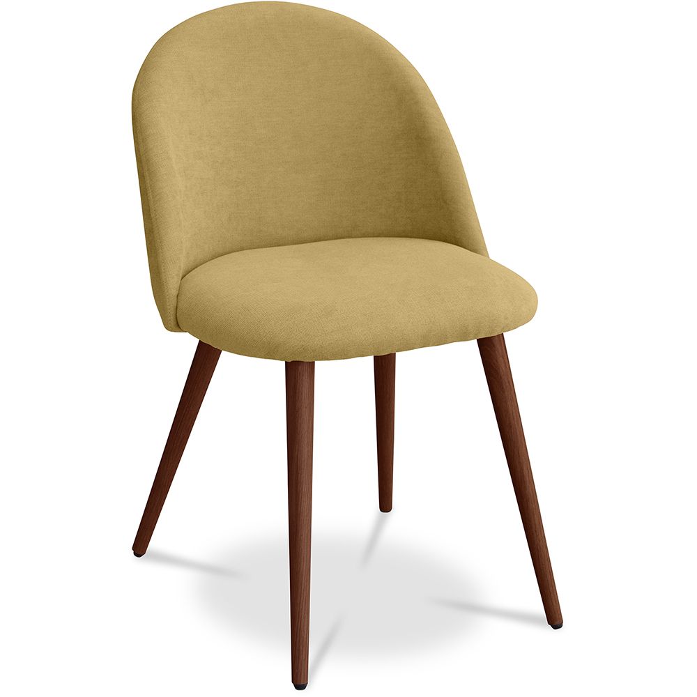 Chaise de salle à manger - Tapissée en tissu - Style scandinave - Evelyne image 8