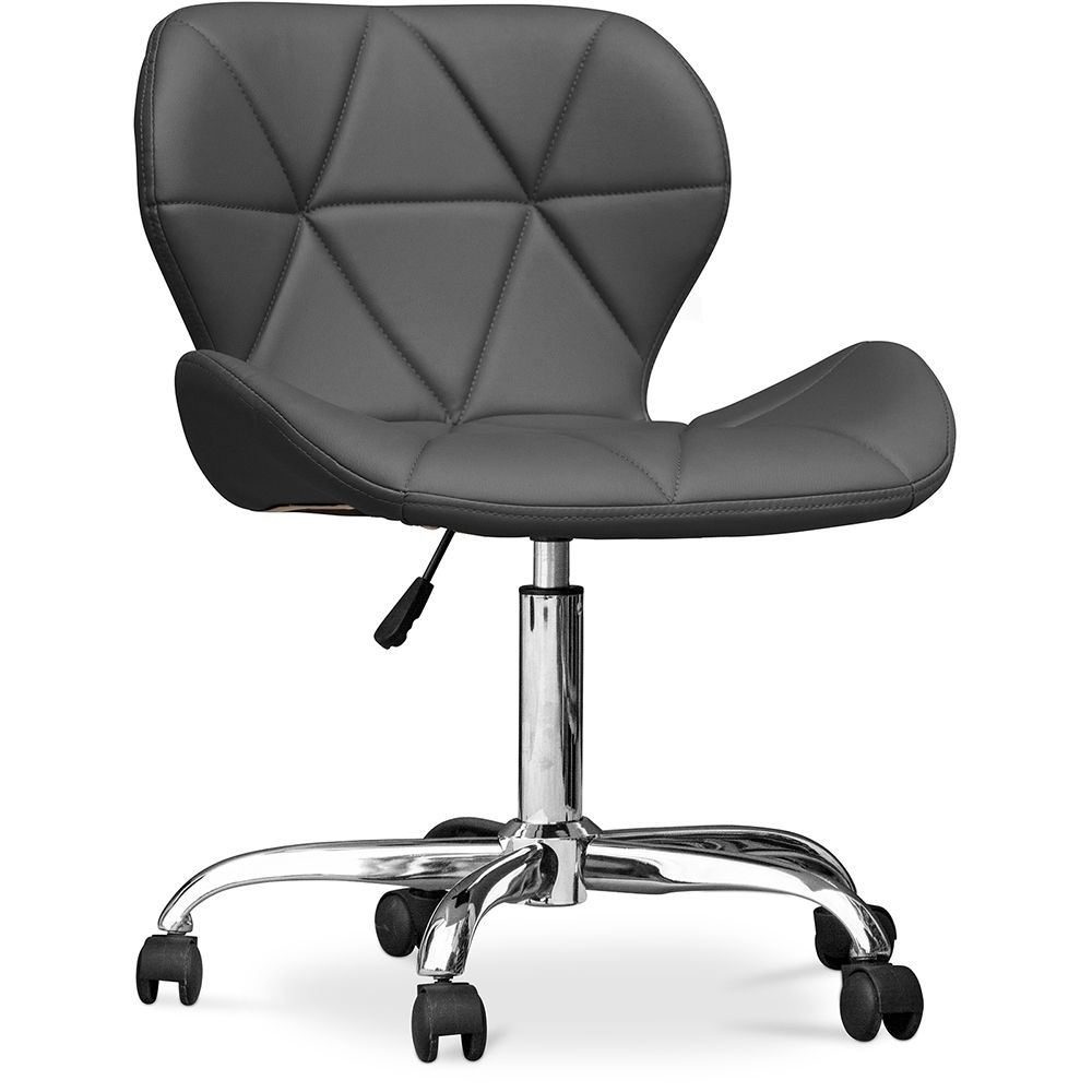 Chaise de bureau à roulettes - Chaise de bureau pivotante - Tapissée en simili cuir - Wito image 8